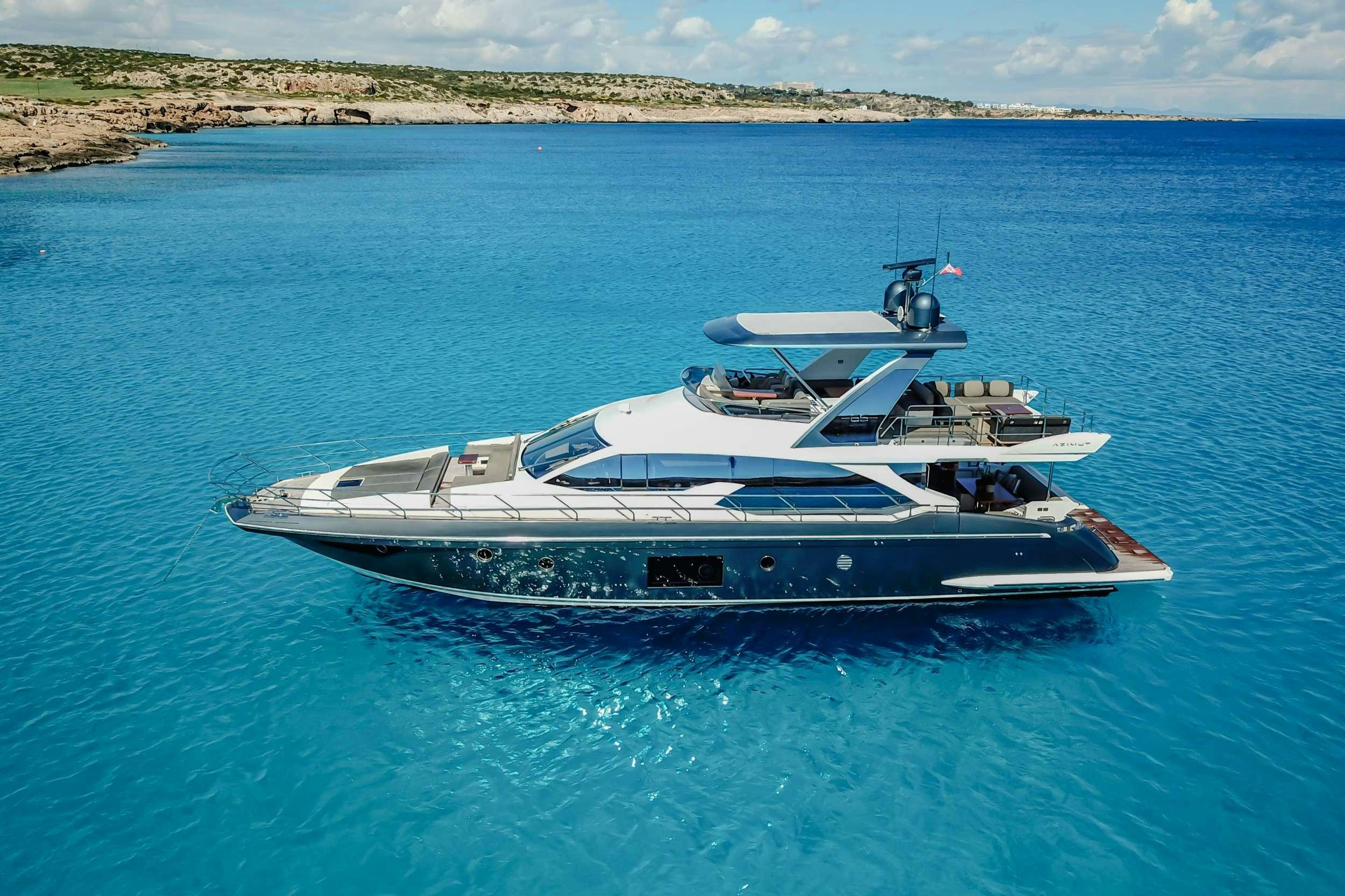 a boat in the water aboard SEA YA Yacht for Charter