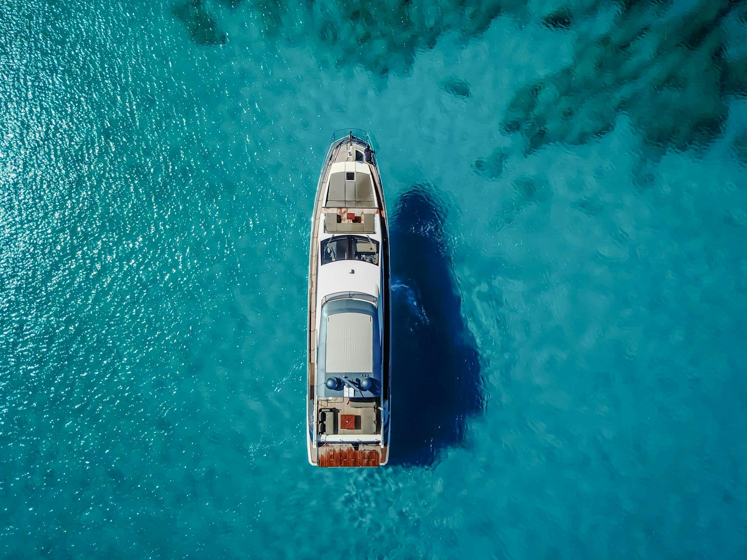 a boat in the water aboard SEA YA Yacht for Charter