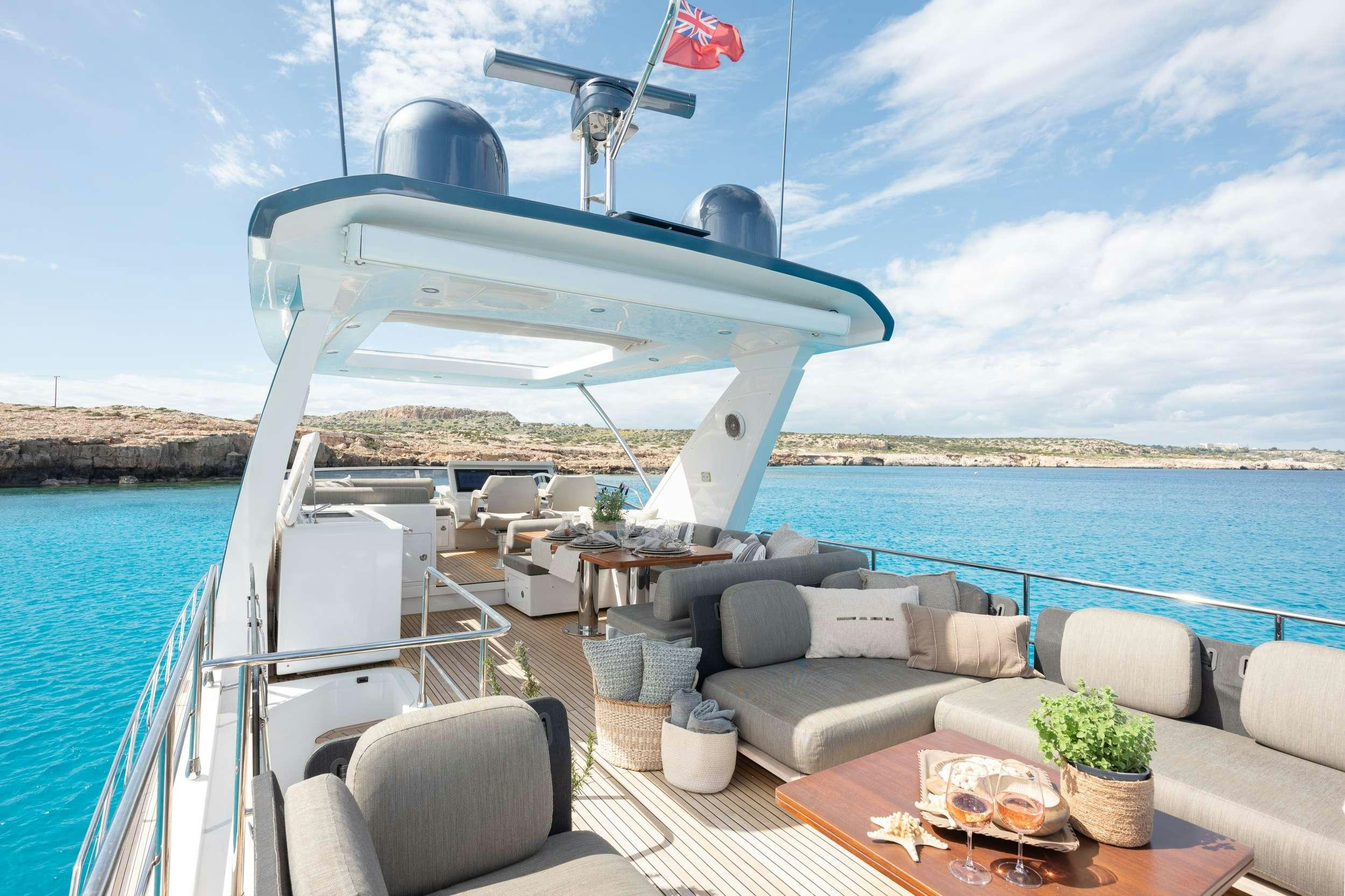 a boat on the water aboard SEA YA Yacht for Charter