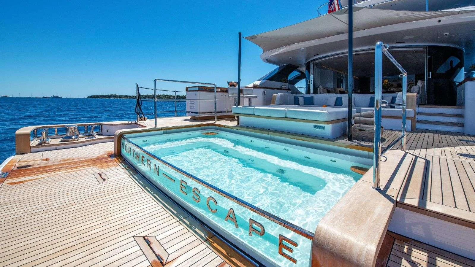 a boat on the water aboard NORTHERN ESCAPE Yacht for Charter