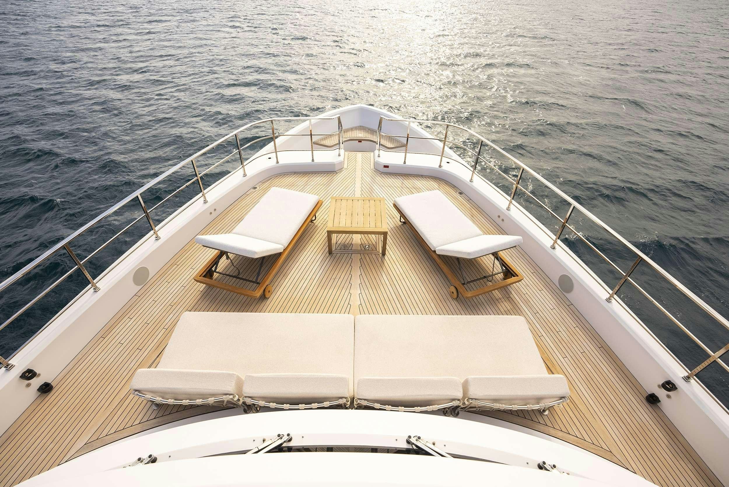 a boat on the water aboard RARE GEM Yacht for Charter