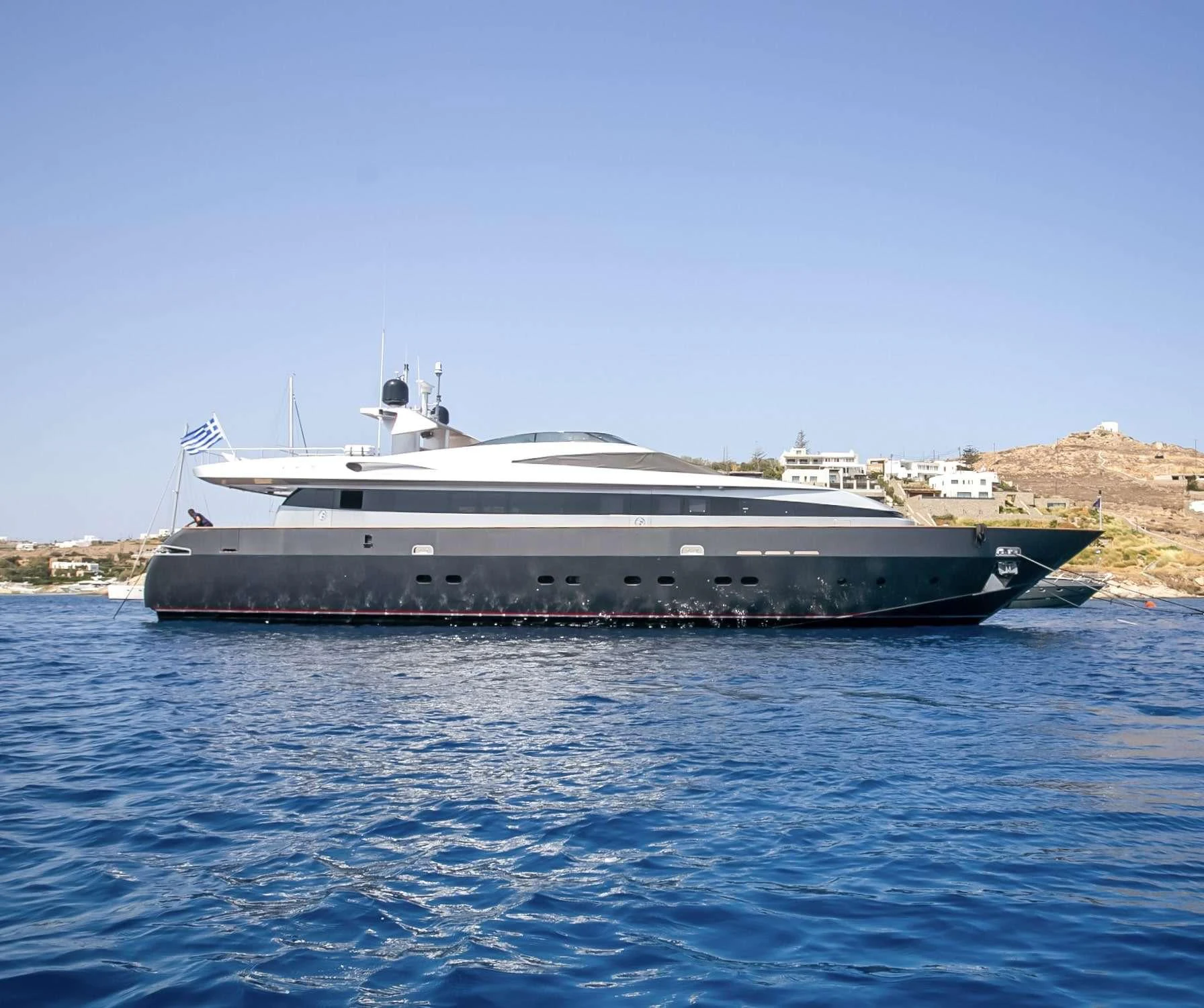 a boat on the water aboard MARAYA Yacht for Charter