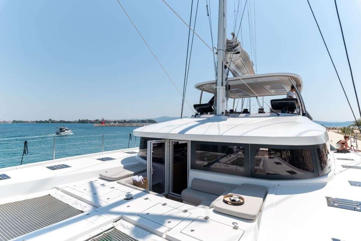 a boat on the water aboard SEADUCTIVE ORCA Yacht for Charter