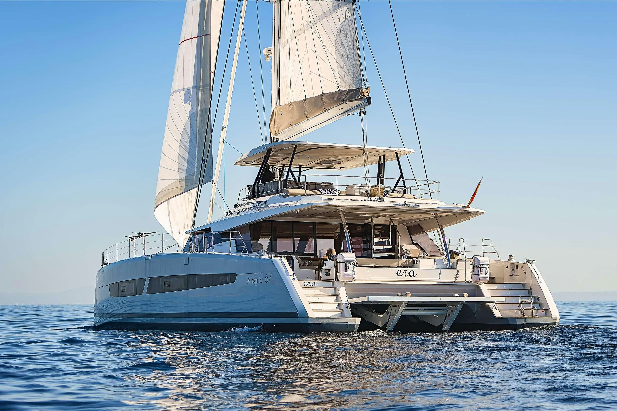 a boat on the water aboard ERA Yacht for Charter