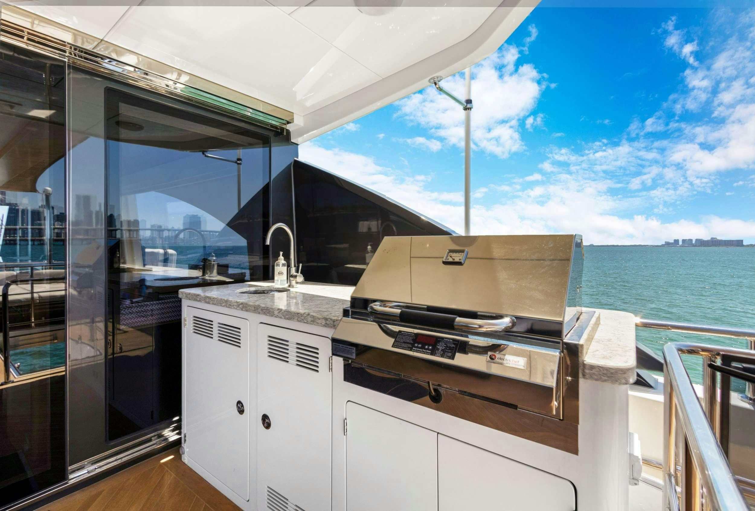 a boat in the water aboard MAKE BIG HAPPEN Yacht for Charter