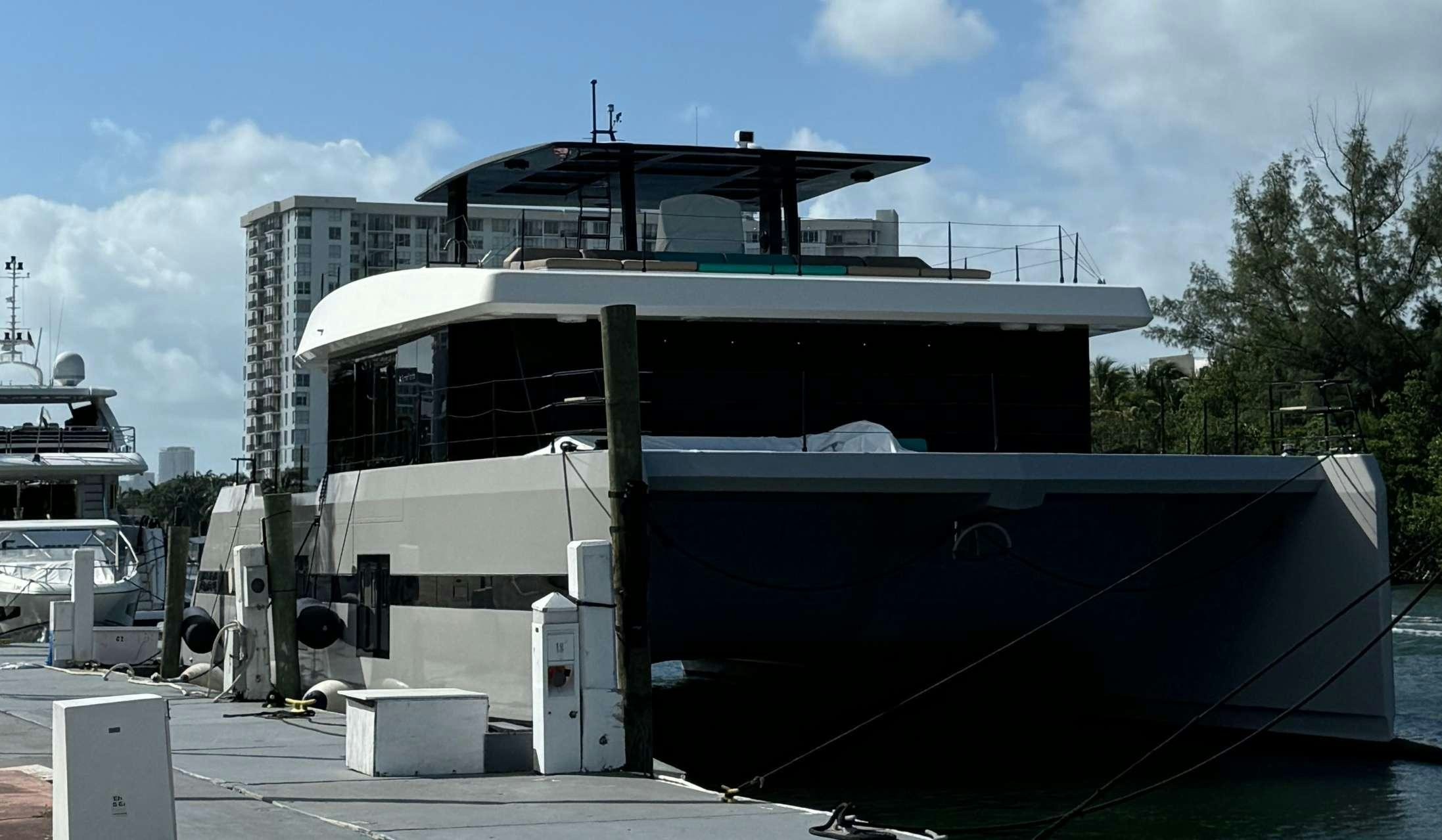 a boat on the water aboard ROCK STAR 2.0 Yacht for Charter