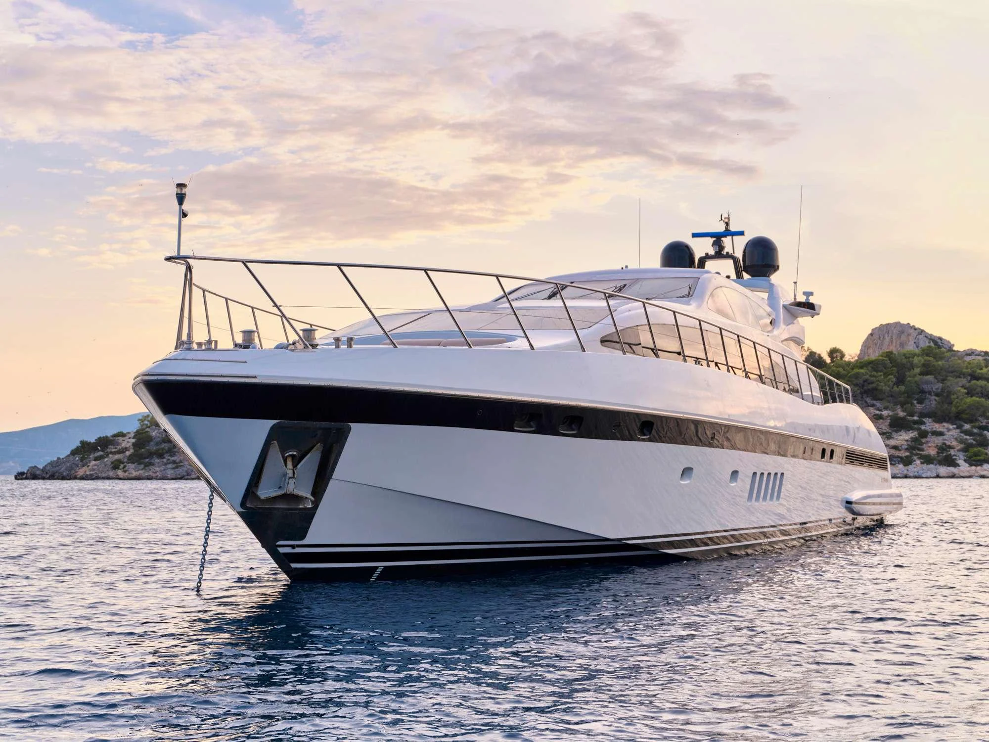 a boat on the water aboard WET PANTHER Yacht for Charter