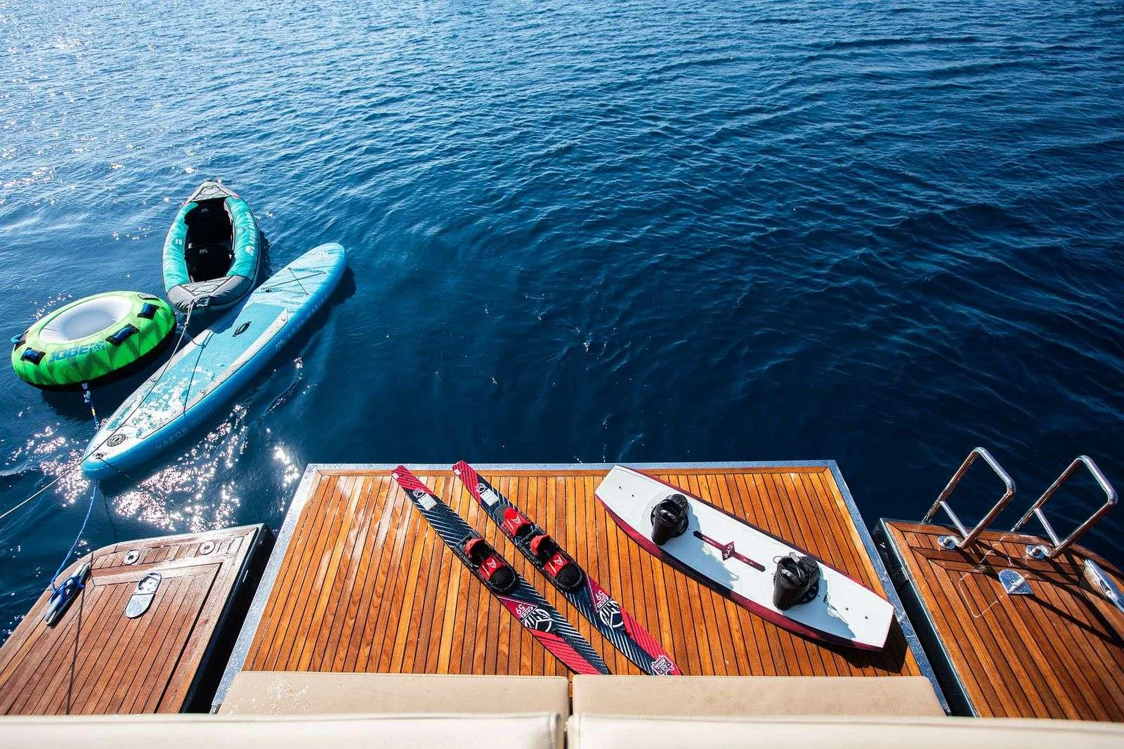 a boat on the water aboard ANDROMEDA Yacht for Charter