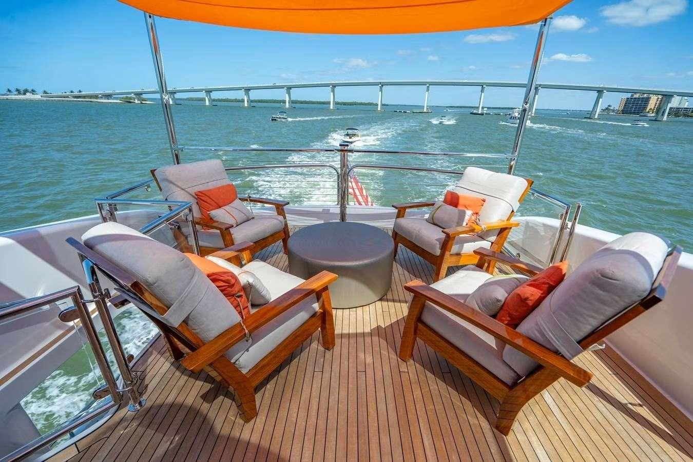 a boat on the water aboard VOYAGER Yacht for Charter