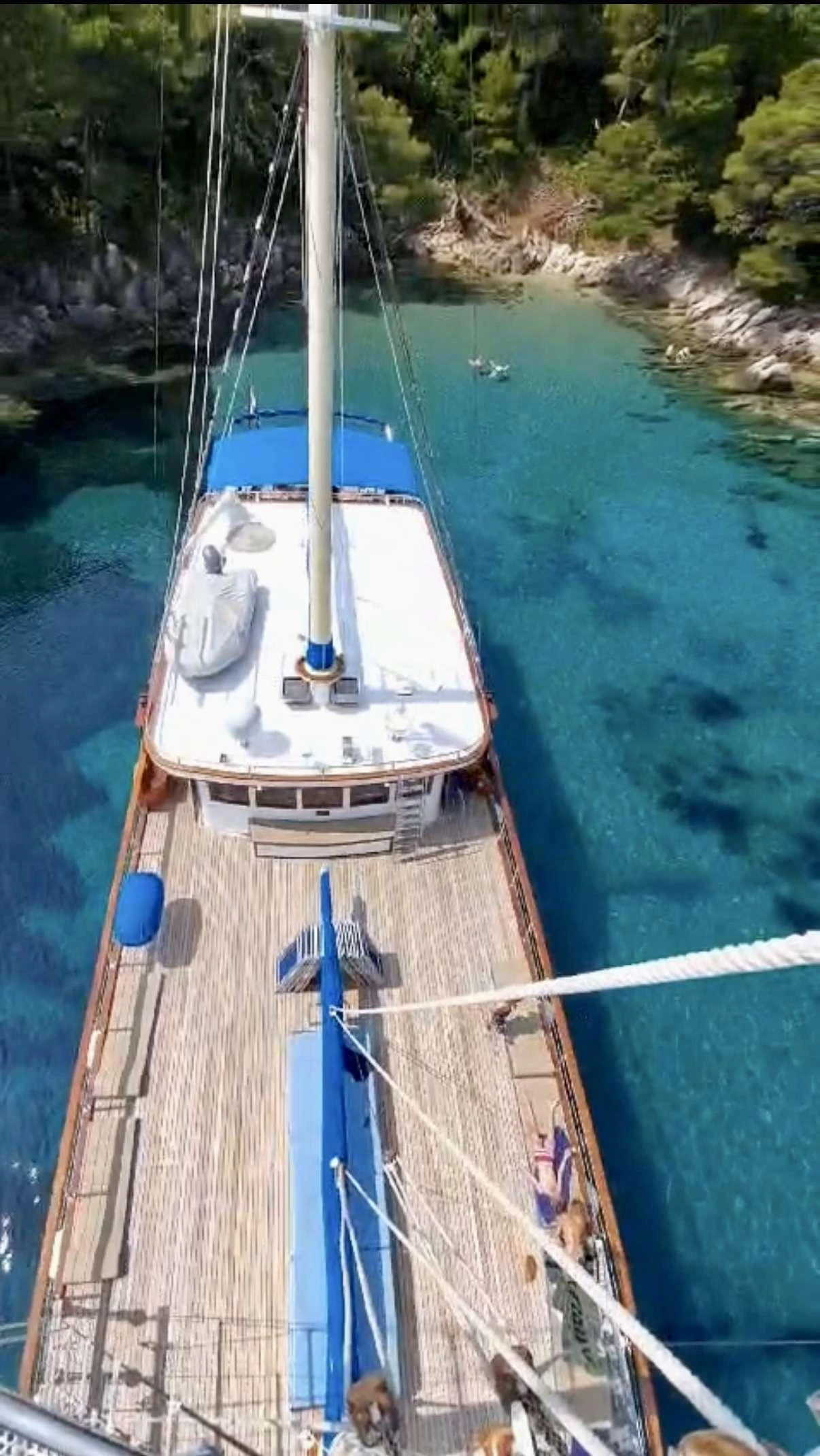 a boat on the water aboard MENDULA Yacht for Charter