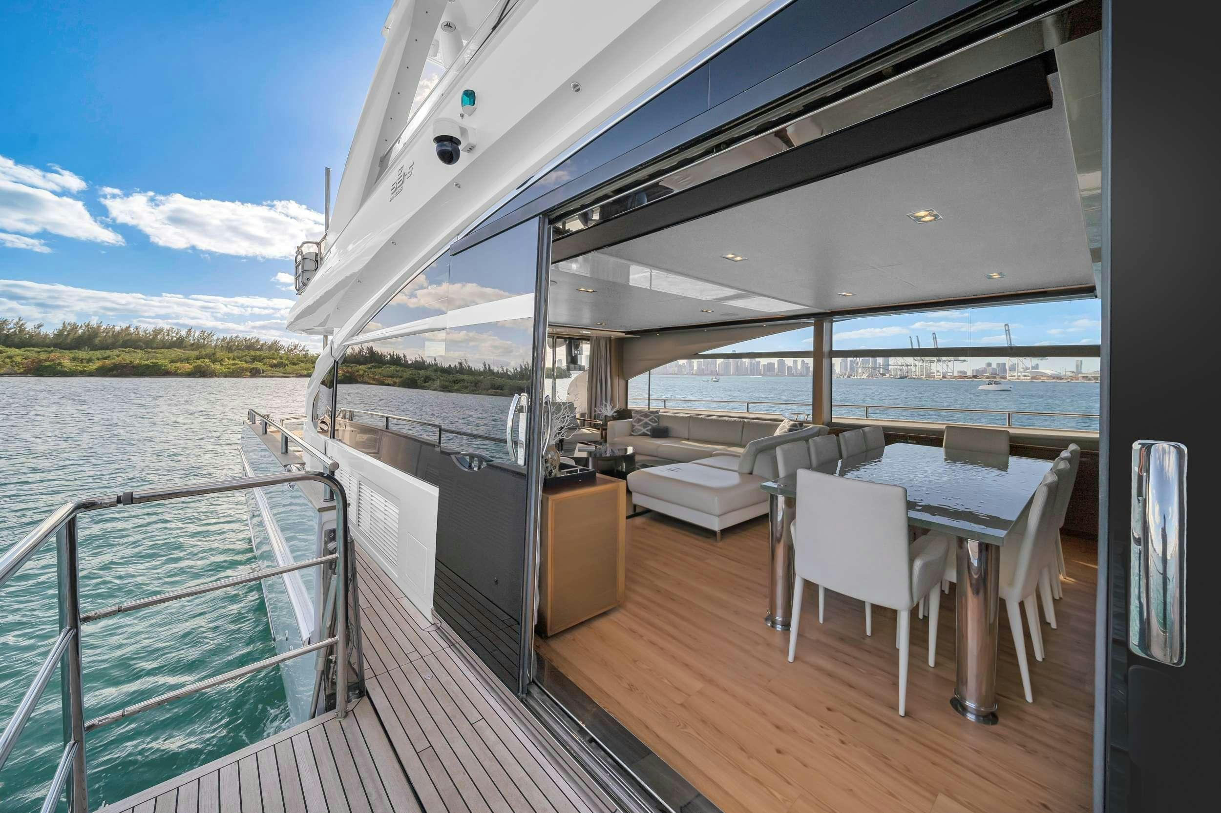 a boat on the water aboard FREEDOM Yacht for Charter