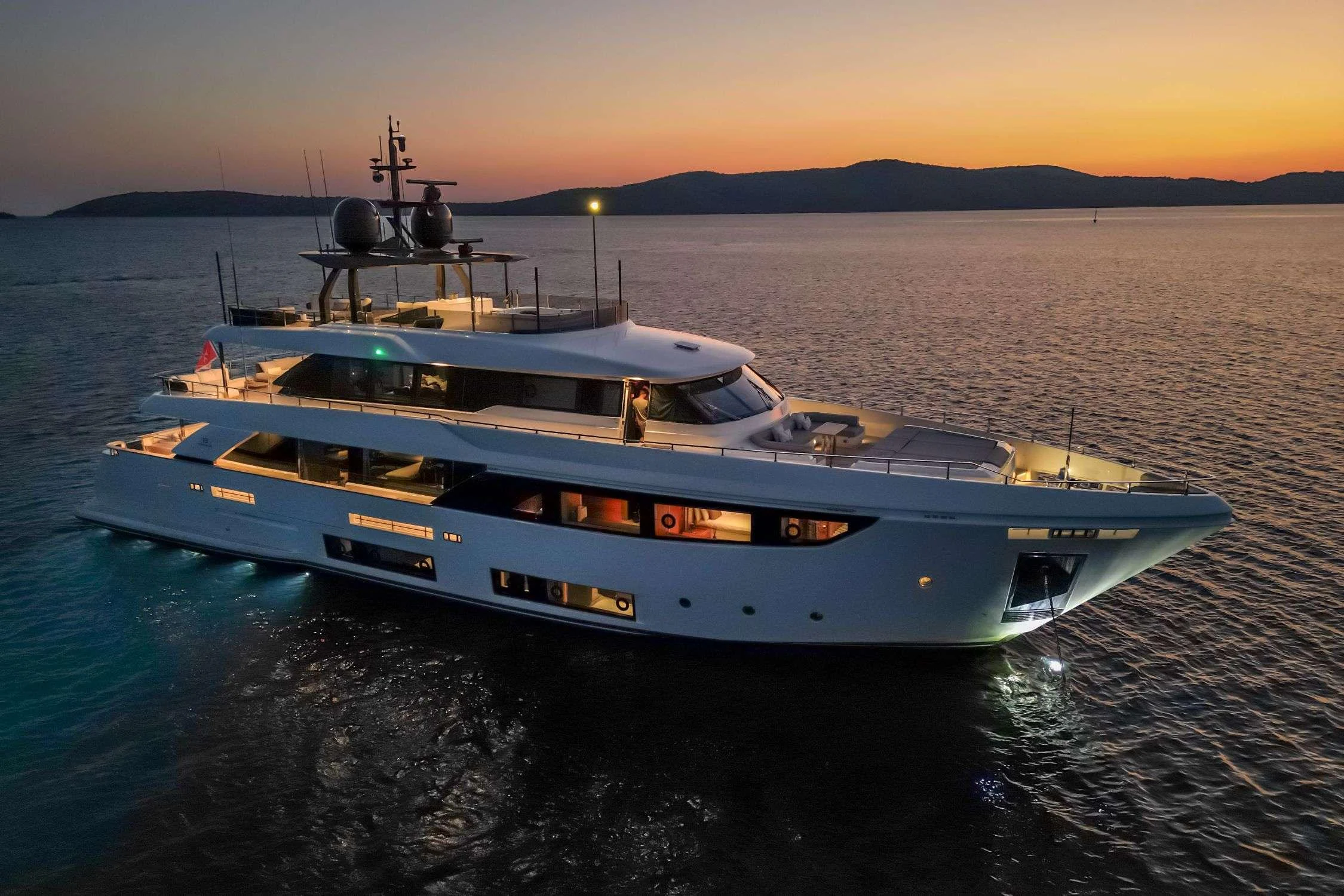 a boat in the water aboard SK Yacht for Charter