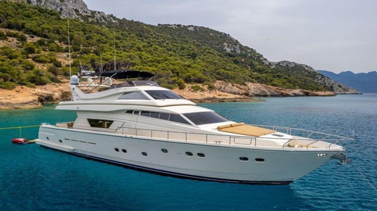 a white yacht in the water aboard BELLAS BOY Yacht for Charter