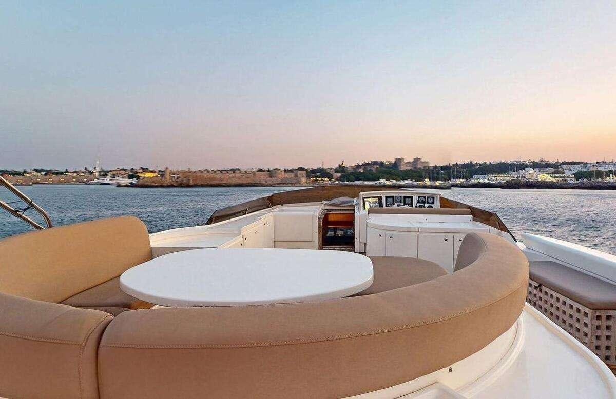 a boat on the water aboard STRESS NEGATIVE Yacht for Charter