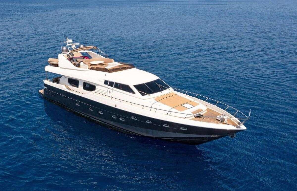 a boat in the water aboard STRESS NEGATIVE Yacht for Charter
