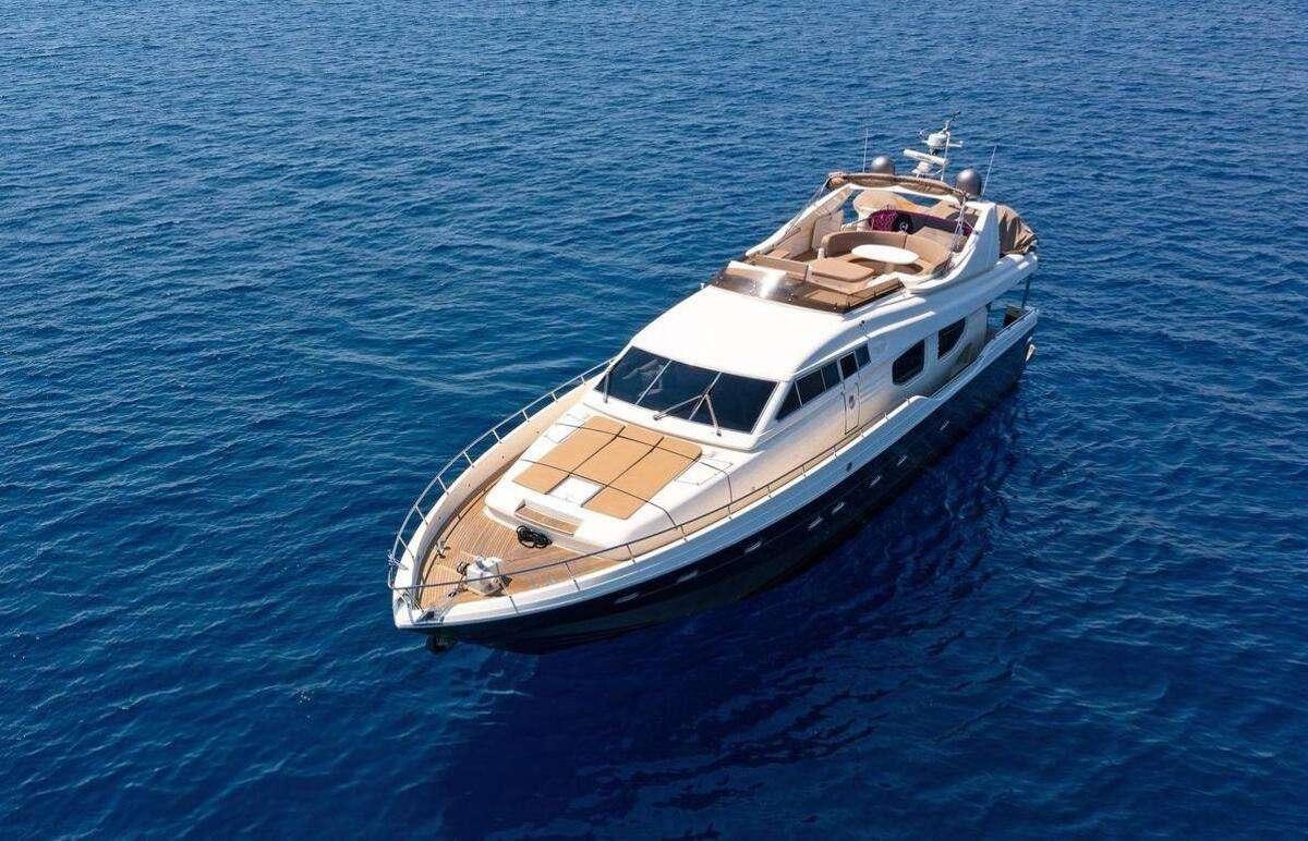 a boat in the water aboard STRESS NEGATIVE Yacht for Charter