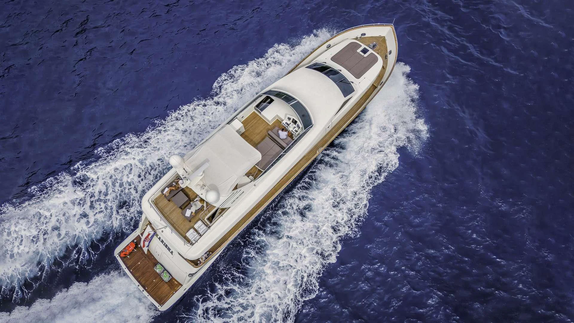 a space shuttle on a surface aboard KARISMA Yacht for Charter