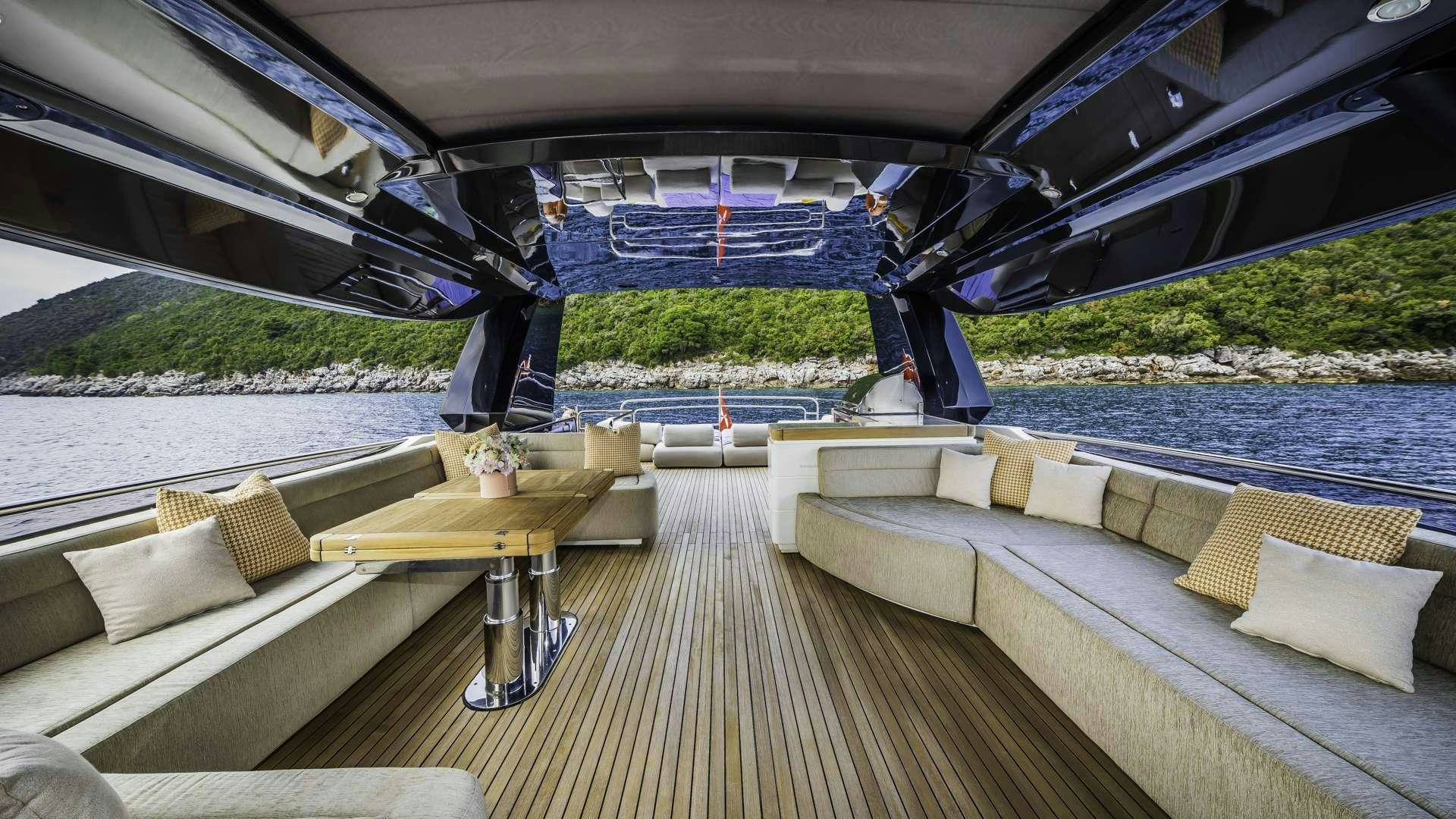 a boat on the water aboard GIORGIO Yacht for Charter