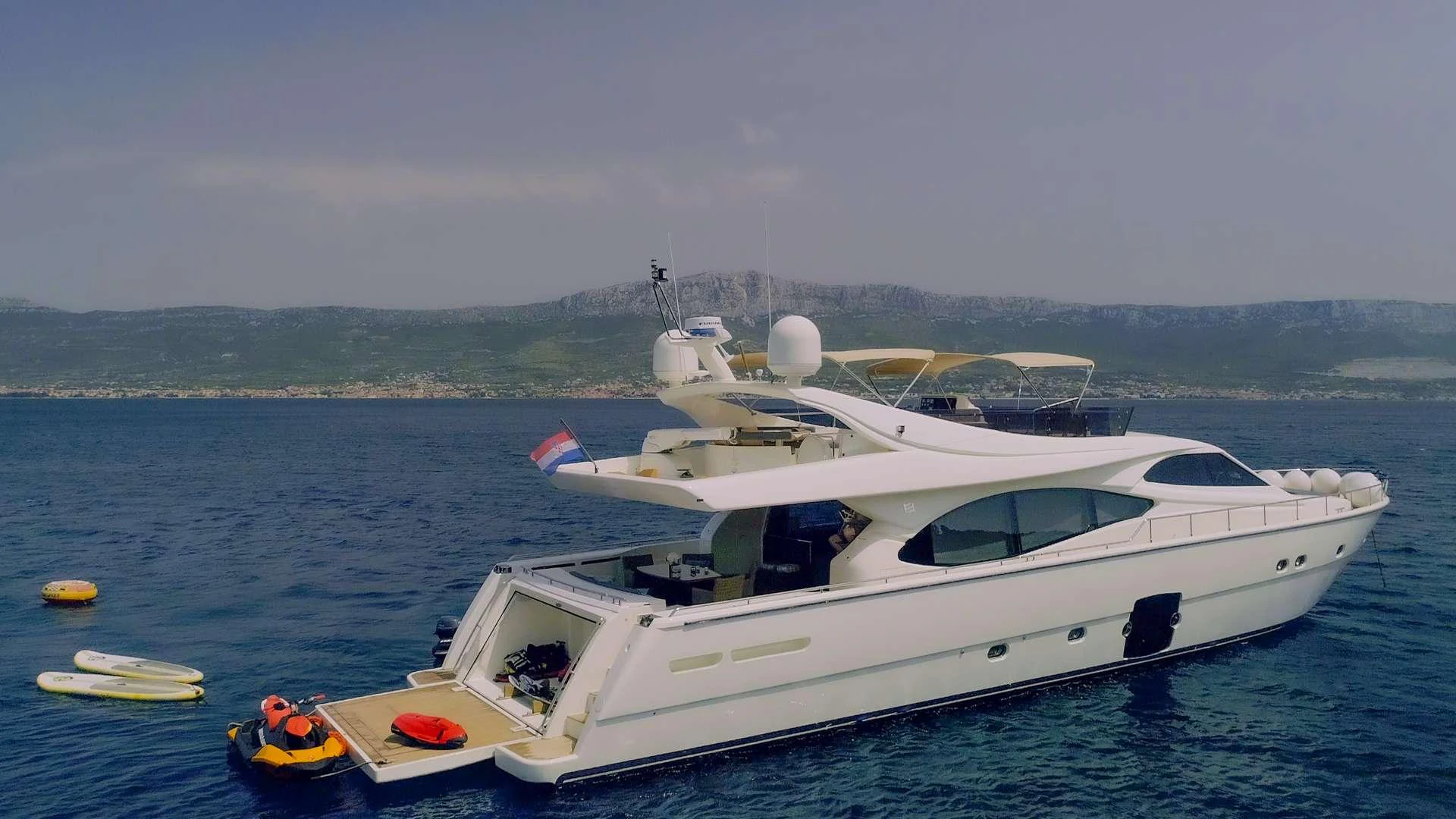 a boat in the water aboard ORLANDO L Yacht for Charter