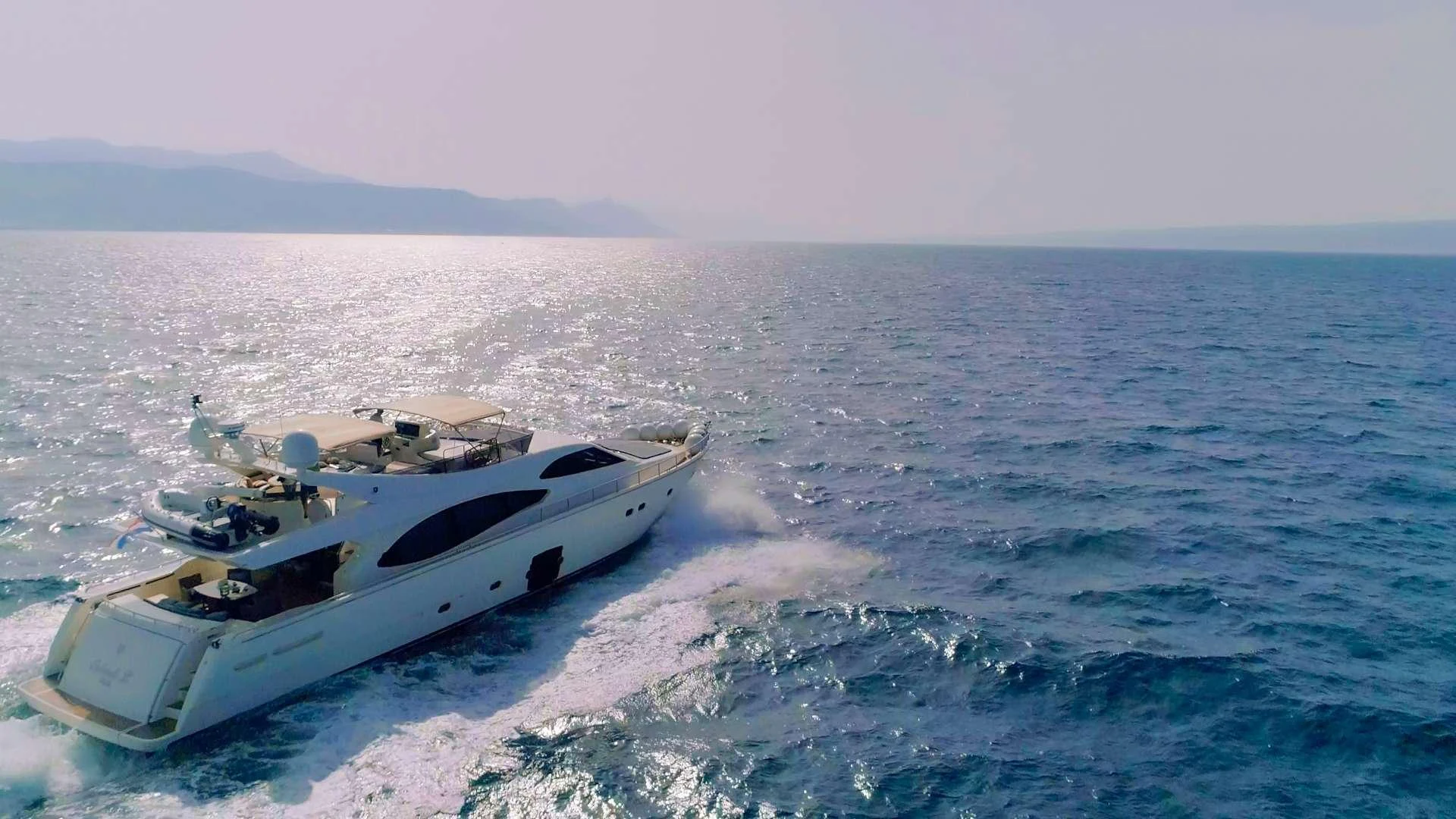 a boat on the water aboard ORLANDO L Yacht for Charter