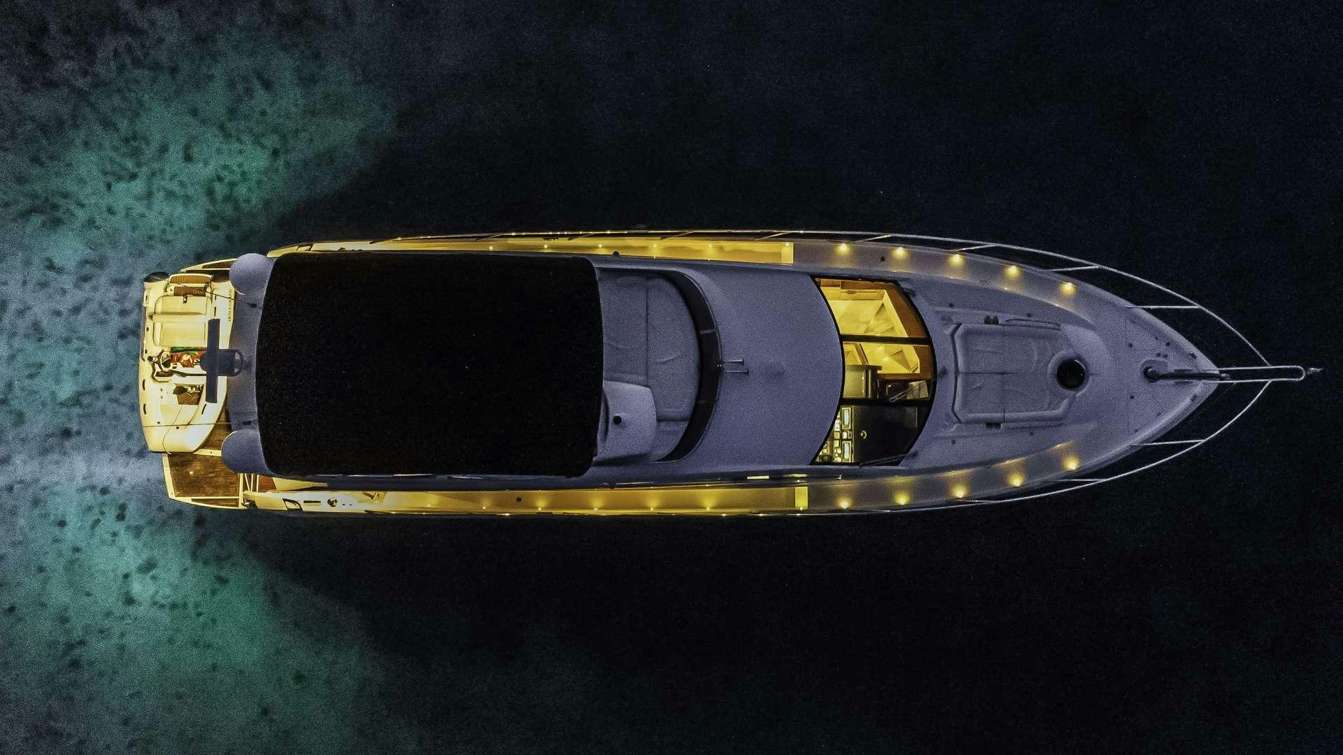 a space ship in space aboard 2 DRUNK Yacht for Charter