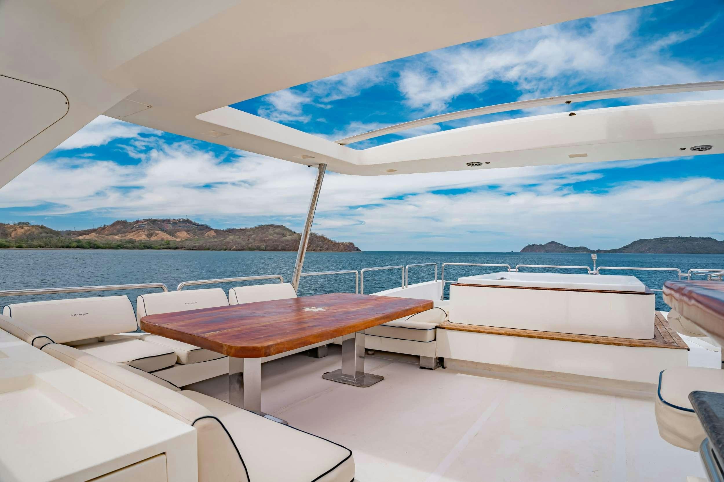 a boat on the water aboard CAMY ED Yacht for Charter