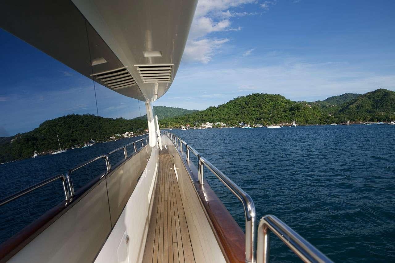a boat on the water aboard CAMY ED Yacht for Charter