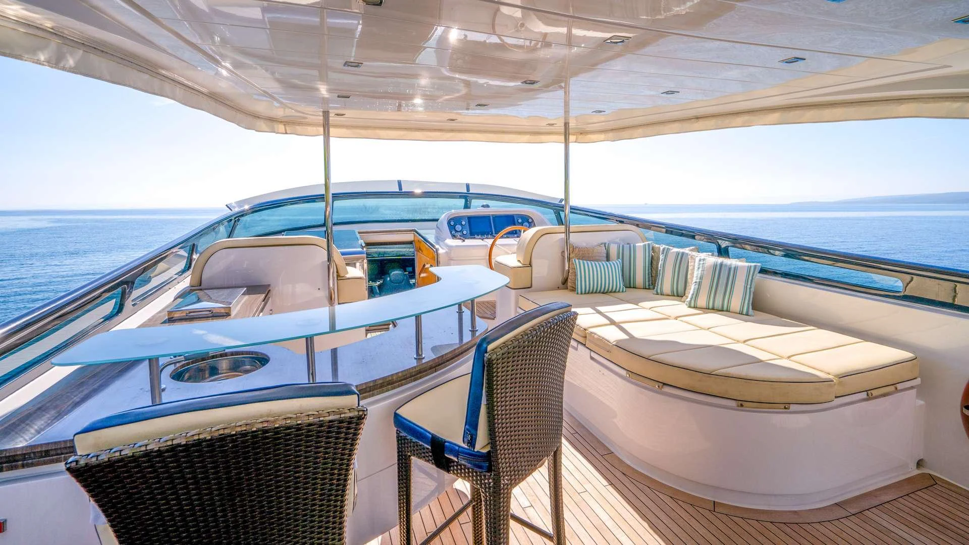 a boat on the water aboard CYNTHIA Yacht for Charter