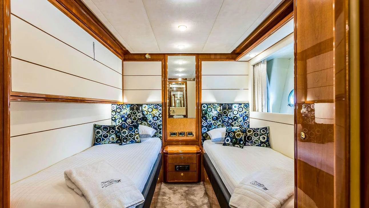 a room with two beds aboard KATARIINA Yacht for Charter