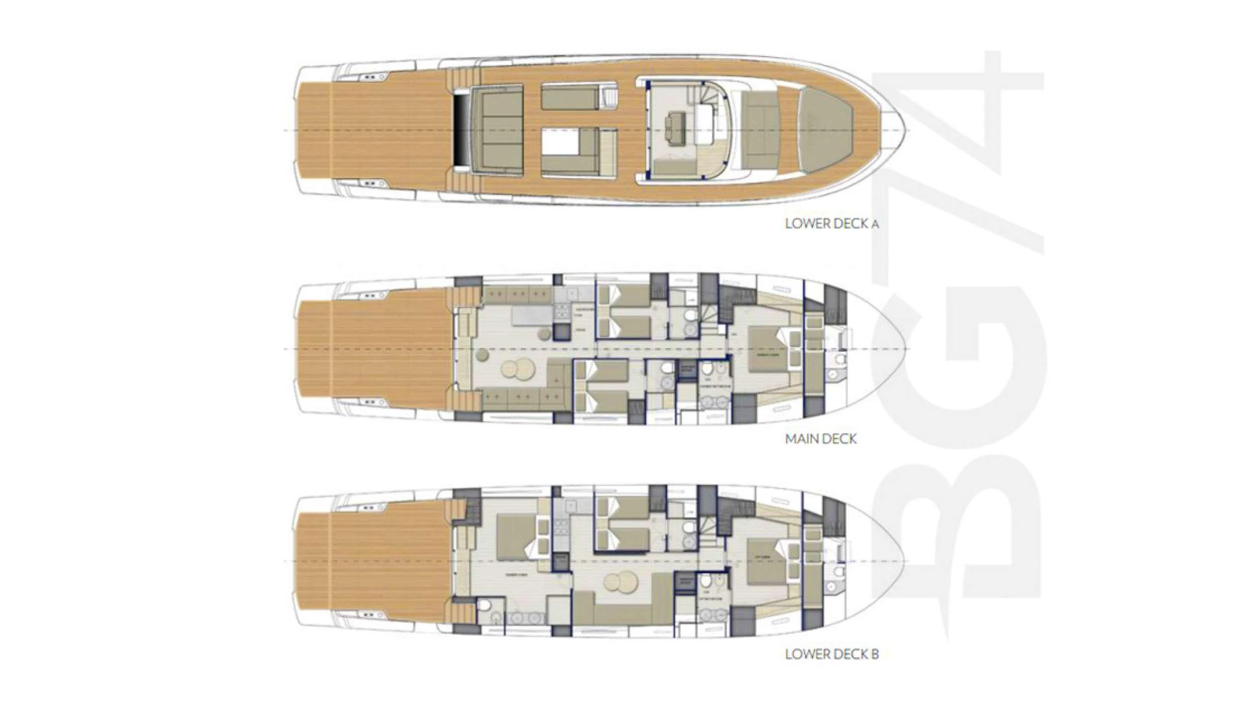 diagram aboard KIMANI Yacht for Charter