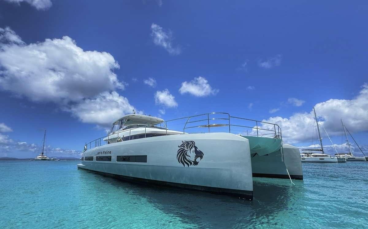 a boat in the water aboard JAN'S FELINE Yacht for Charter