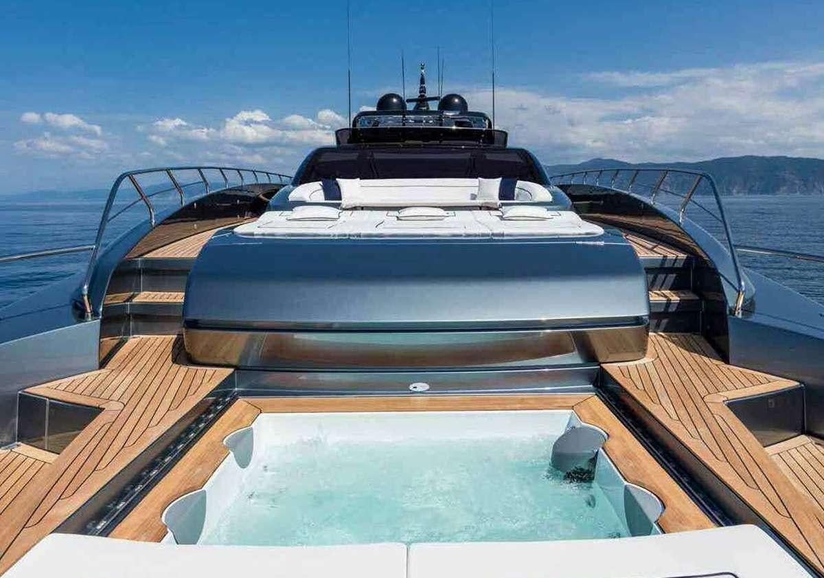 a boat on the water aboard BELLA DONNA Yacht for Charter