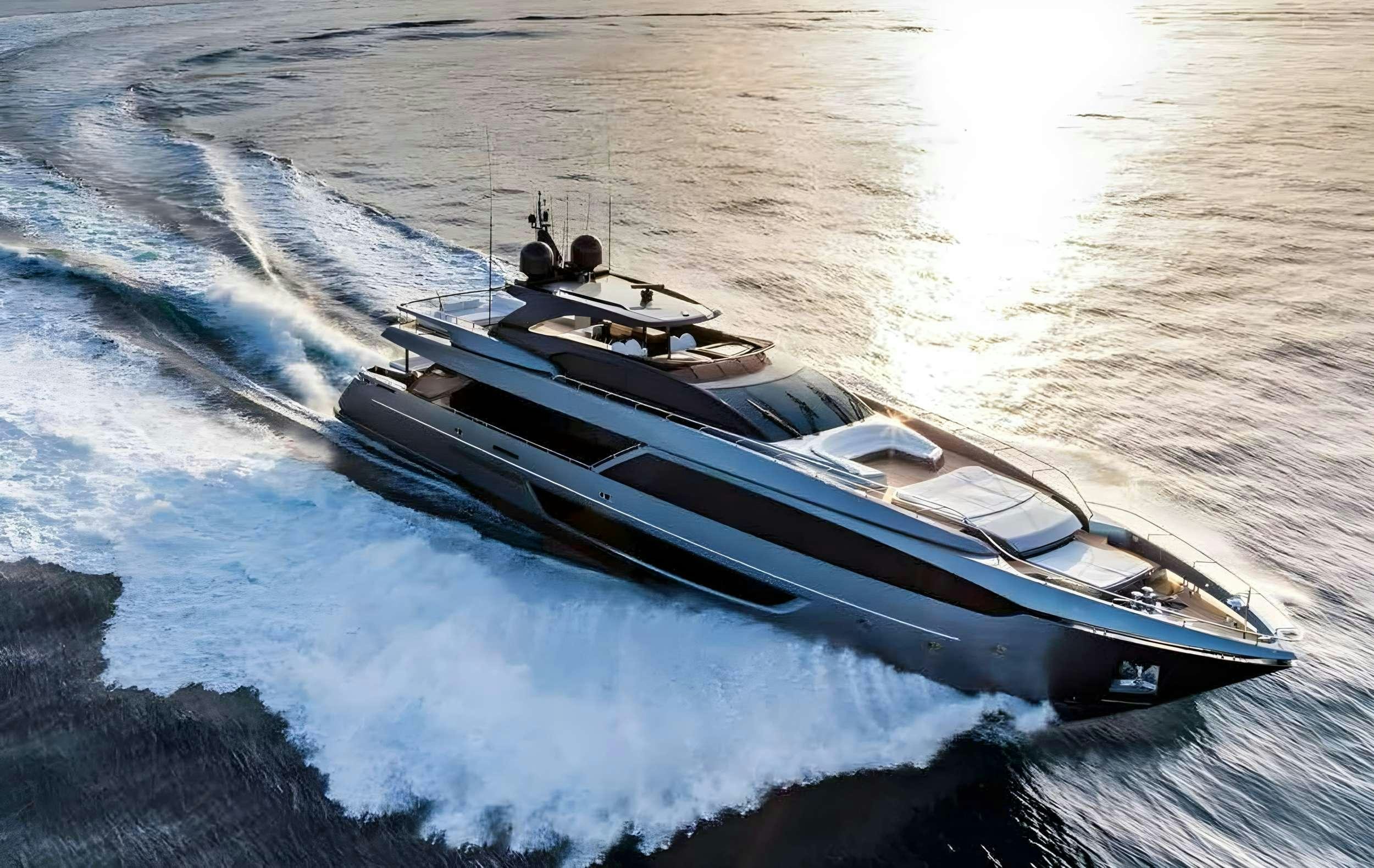 a boat on the water aboard BELLA DONNA Yacht for Charter