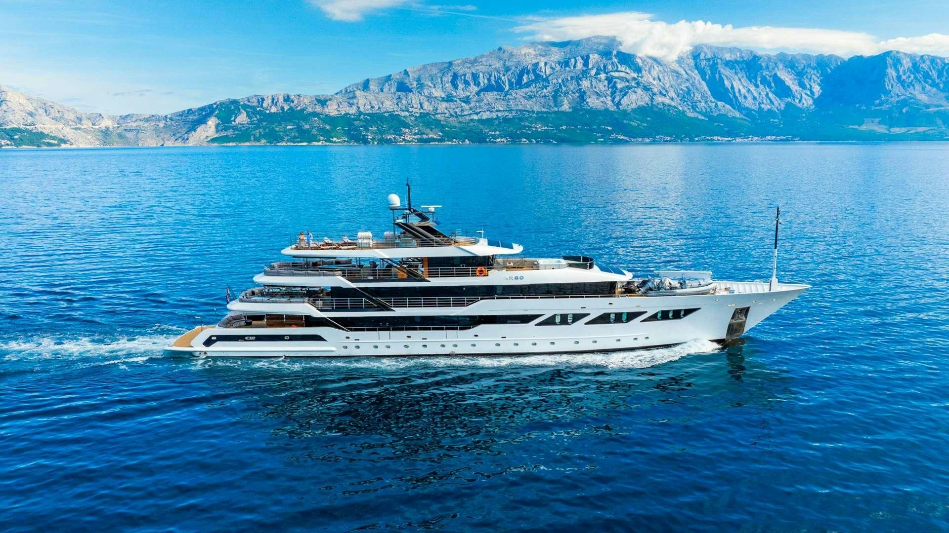 a boat on the water aboard ARGO Yacht for Charter