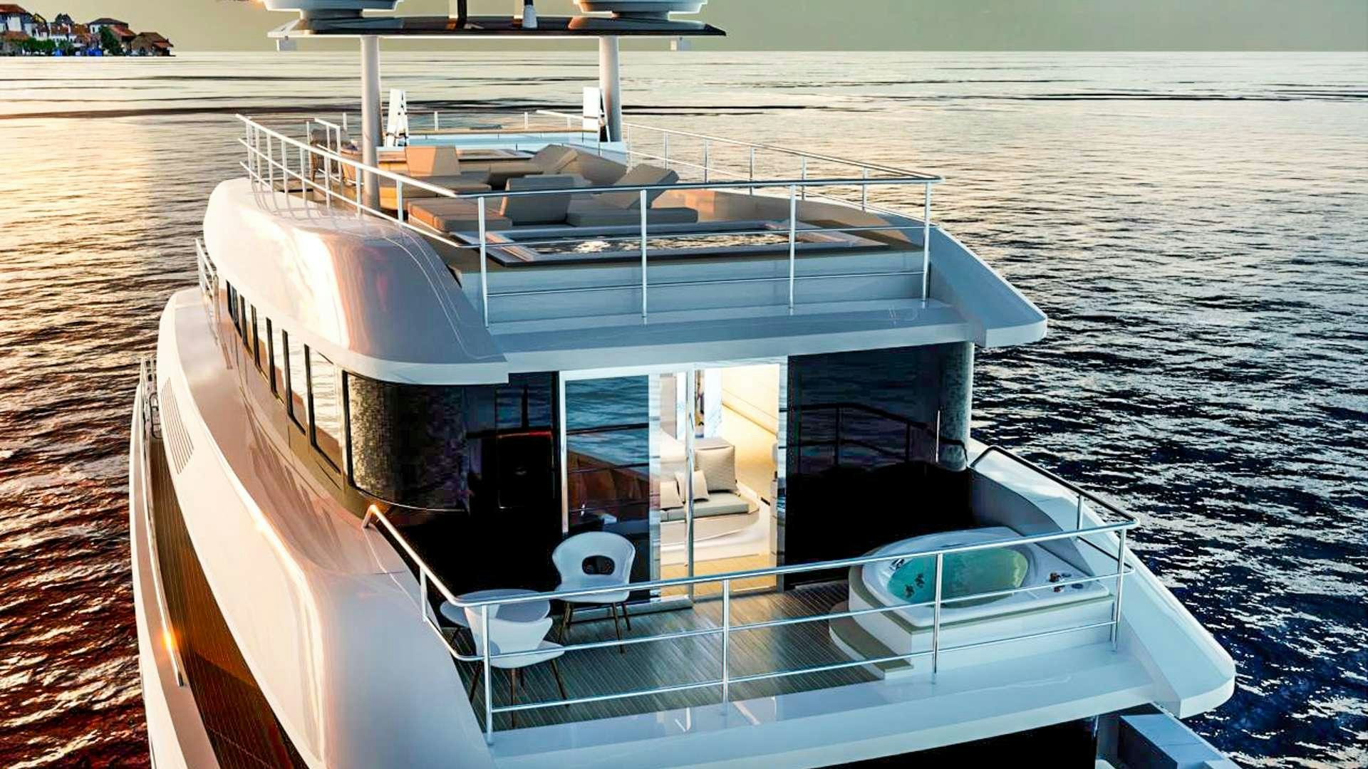 a boat on the water aboard RENATA Yacht for Charter