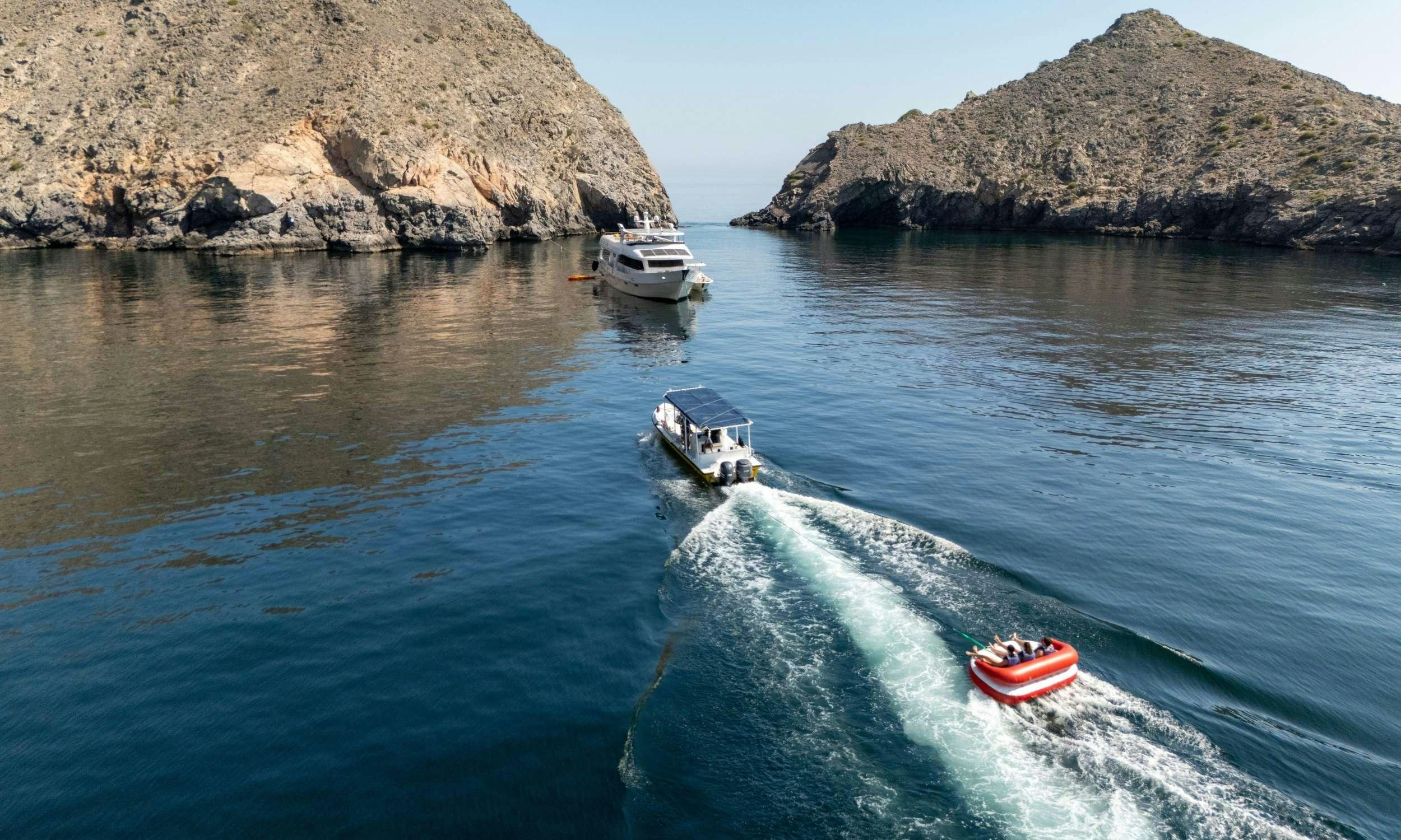 boats in the water aboard VISION Yacht for Charter