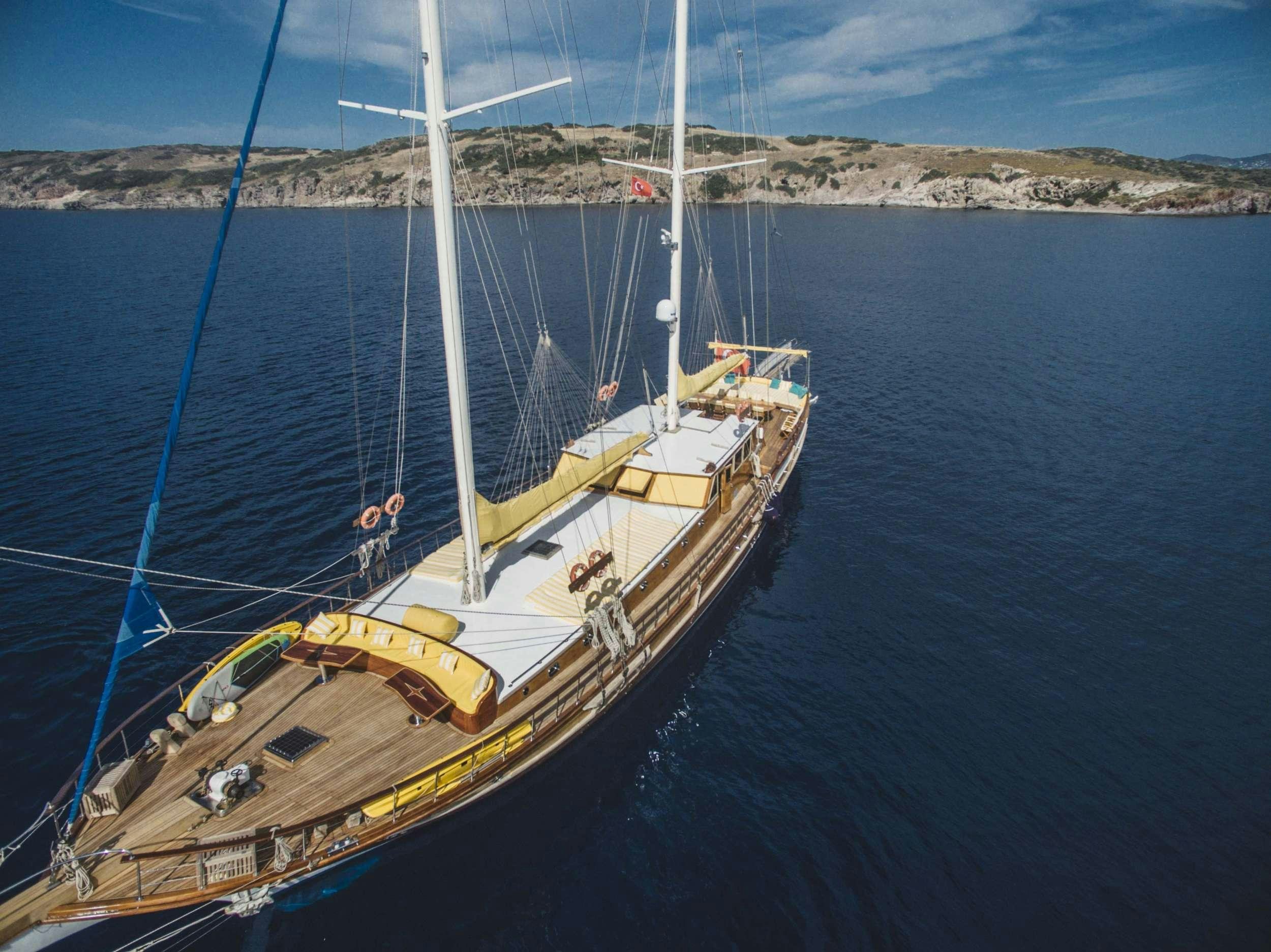 a boat on the water aboard PARSS Yacht for Charter