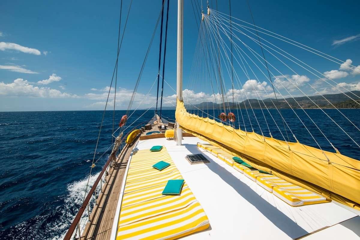 a boat on the water aboard PARSS Yacht for Charter