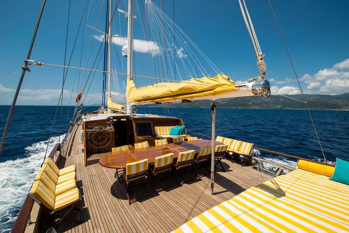 a boat on the water aboard PARSS Yacht for Charter
