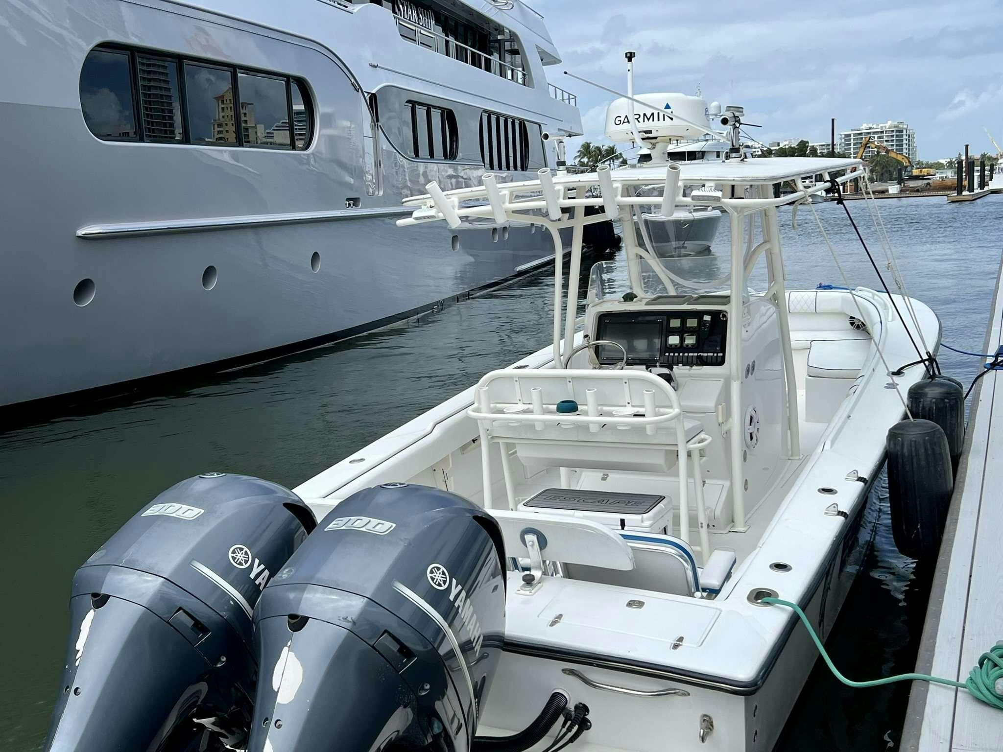 a boat on the water aboard ESCAPE Yacht for Charter