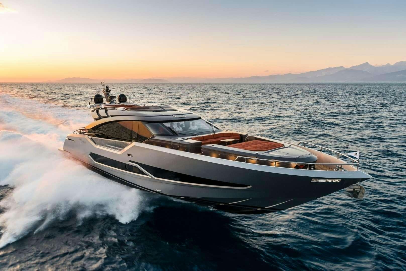 a boat on the water aboard G-FIVE Yacht for Charter