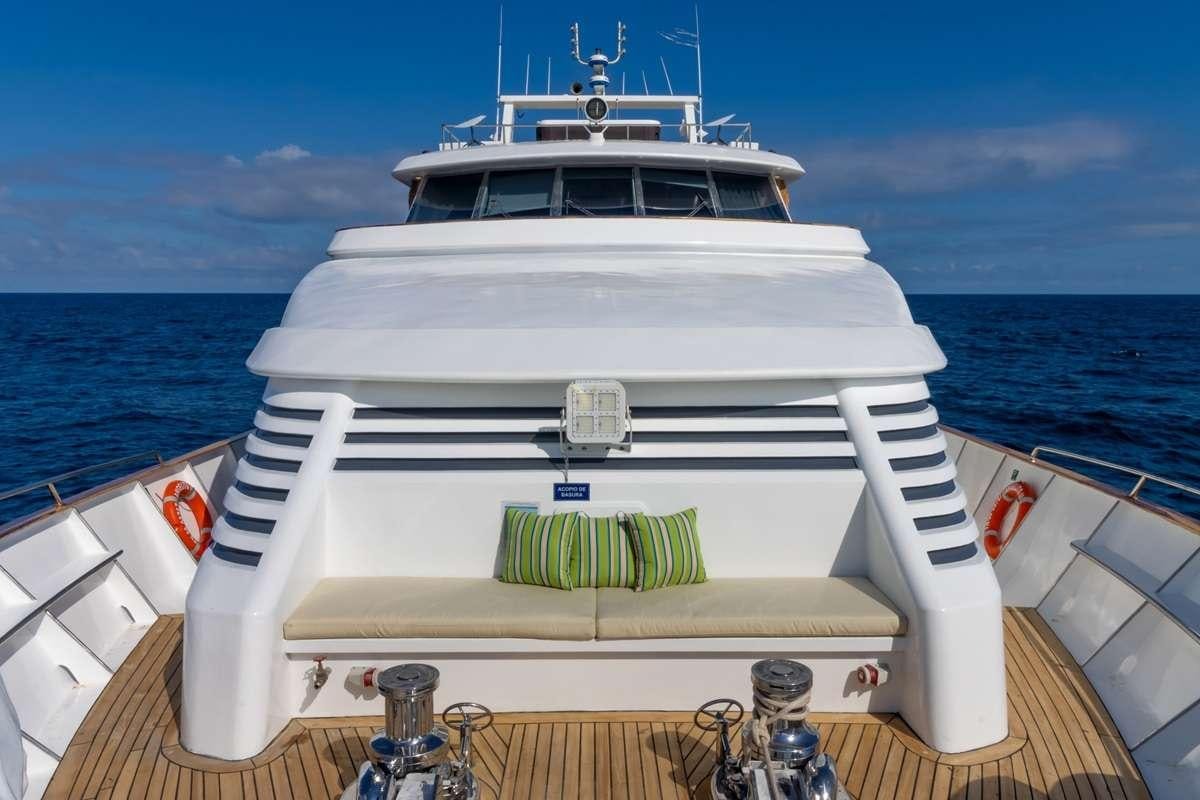 a boat on the water aboard GALAPAGOS ANGEL Yacht for Charter