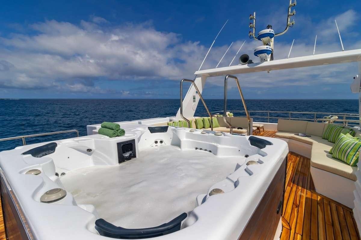 a boat on the water aboard GALAPAGOS ANGEL Yacht for Charter
