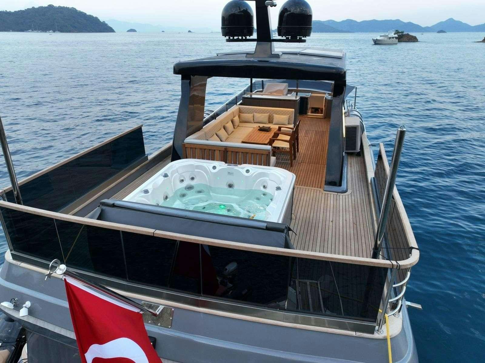 a boat on the water aboard BEYEFENDI H Yacht for Charter