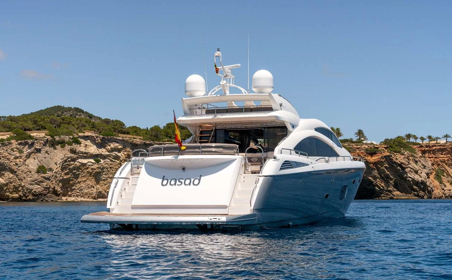 a boat in the water aboard BASAD Yacht for Charter