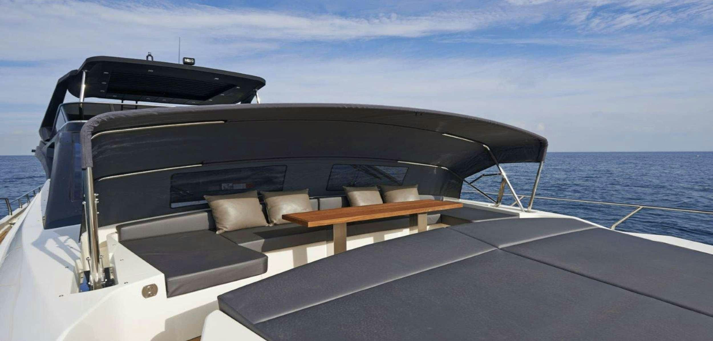 a boat on the water aboard BISCAYNE Yacht for Charter