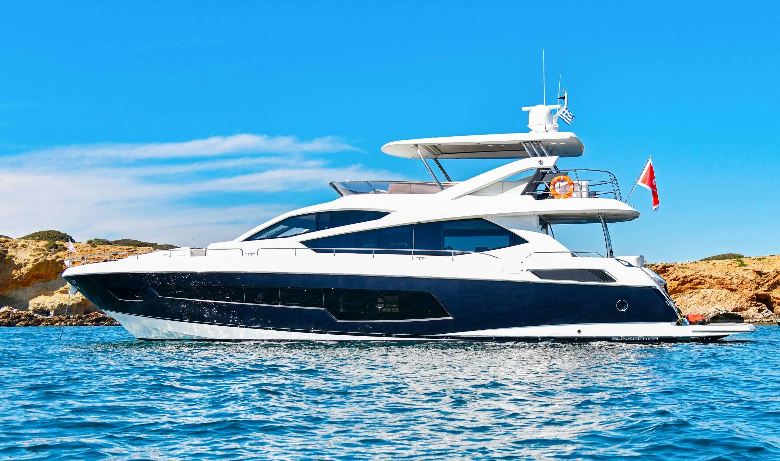 a yacht on the water aboard GRACE XI Yacht for Charter