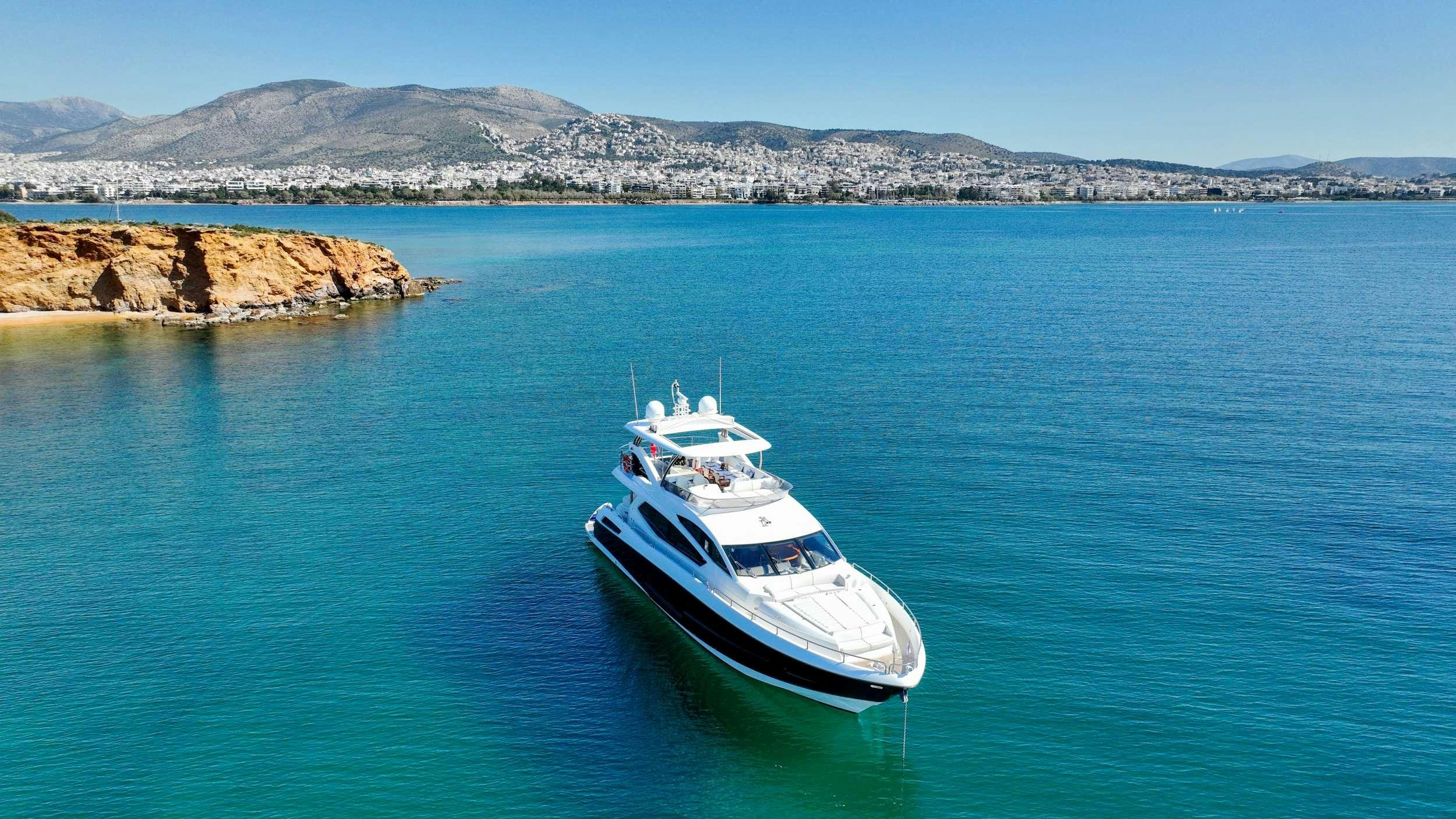 a boat in the water aboard GRACE XI Yacht for Charter