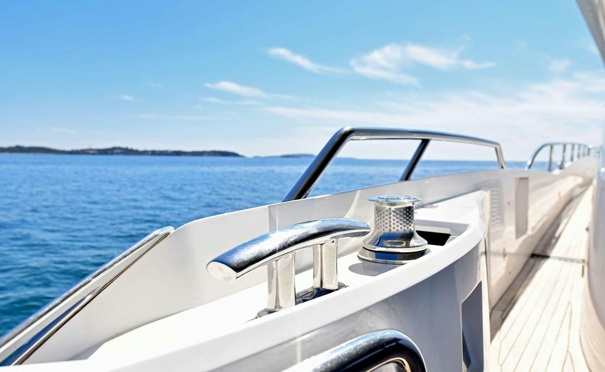 a boat on the water aboard GRACE XI Yacht for Charter