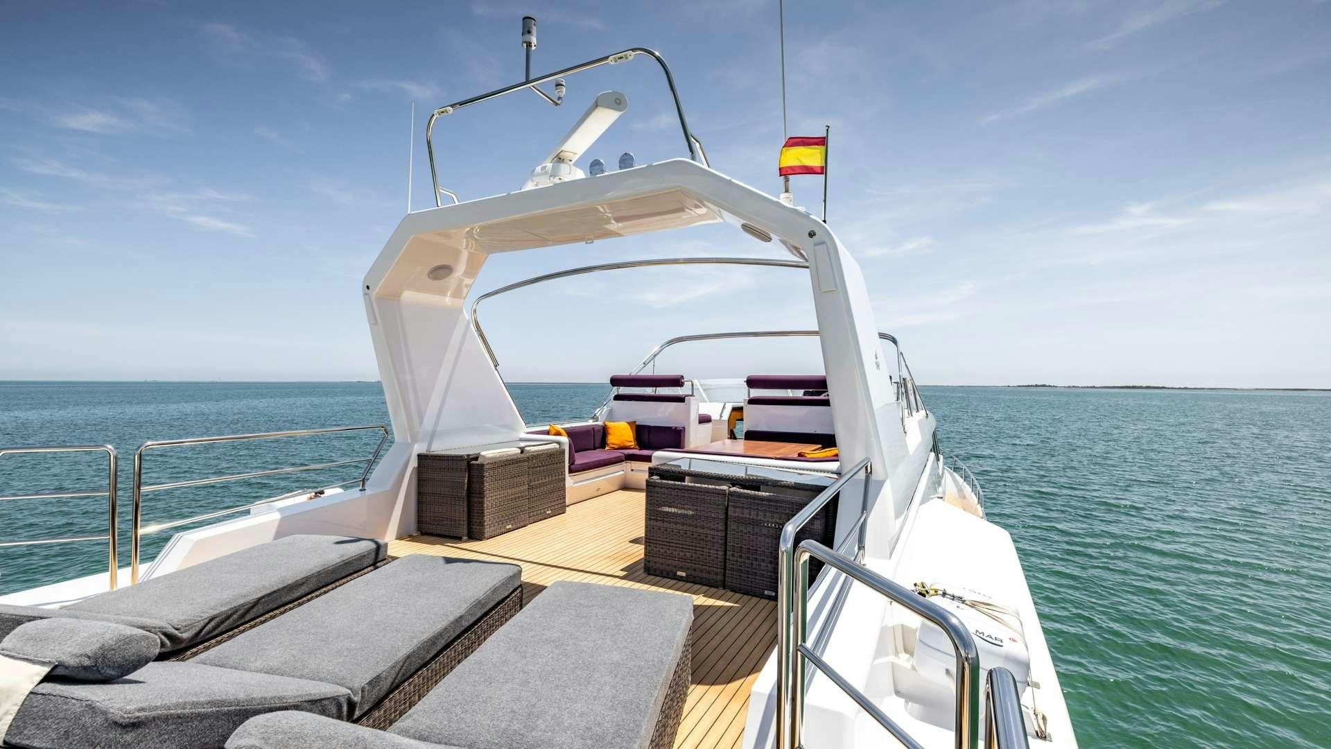 a boat on the water aboard CAMENA II Yacht for Charter